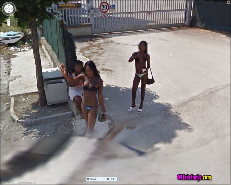 Trois putes black prisent par la google car